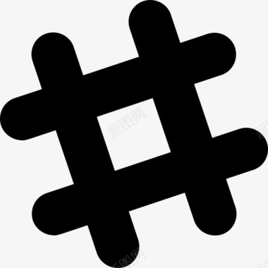 Slack社交标志2填充图标图标