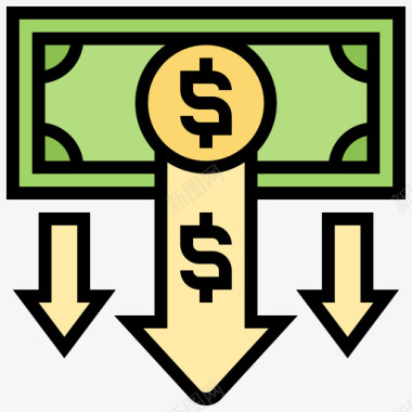 货币金融知识3线颜色图标图标