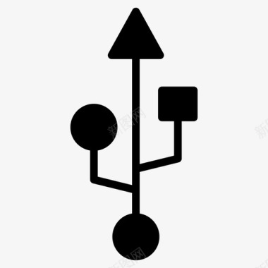 usb端口连接符号图标图标