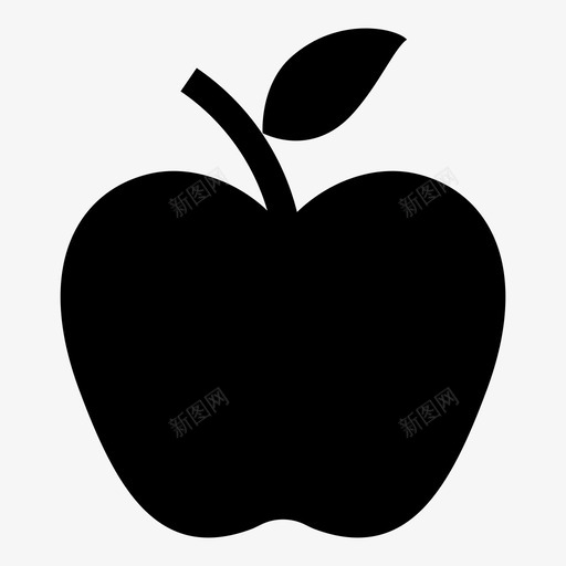 苹果教育食物图标svg_新图网 https://ixintu.com 健康 教育 水果 知识 苹果 食物