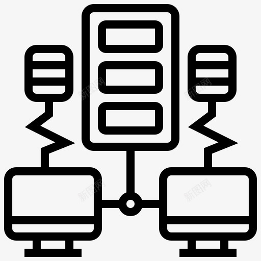 计算机网络网络托管74线性图标svg_新图网 https://ixintu.com 托管 线性 网络 计算机网络