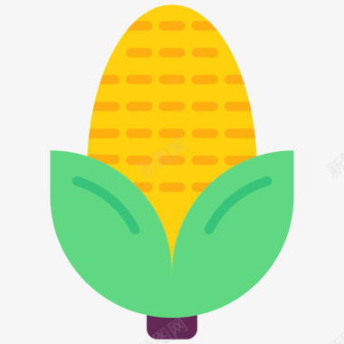 玉米烧烤37平淡图标图标