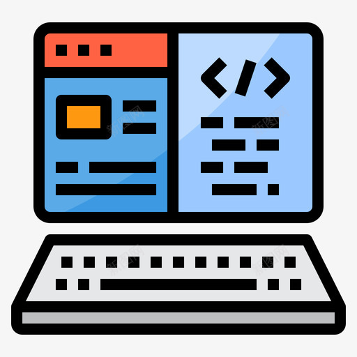 编码计算机技术23线性颜色图标svg_新图网 https://ixintu.com 技术 线性 编码 计算机 颜色