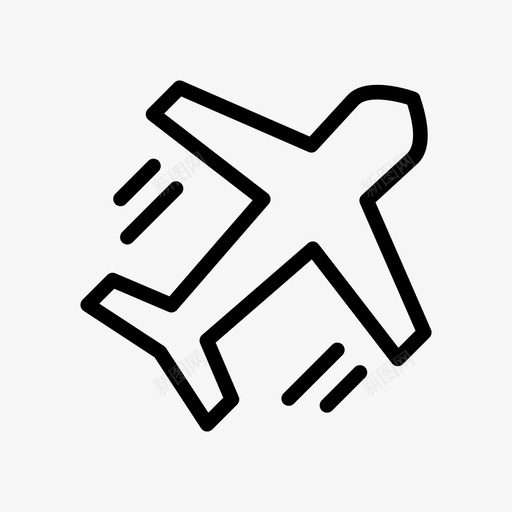 航班空中客车飞机图标svg_新图网 https://ixintu.com 图标 字形 旅游 空中客车 航班 酒店 飞机 餐厅