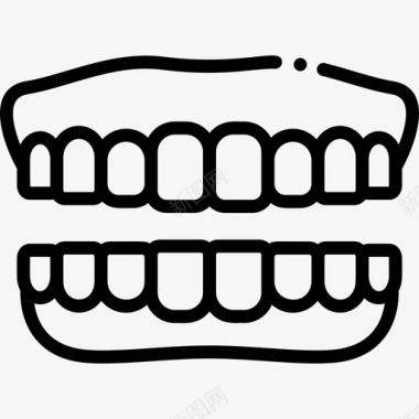 牙齿医用189直齿图标图标