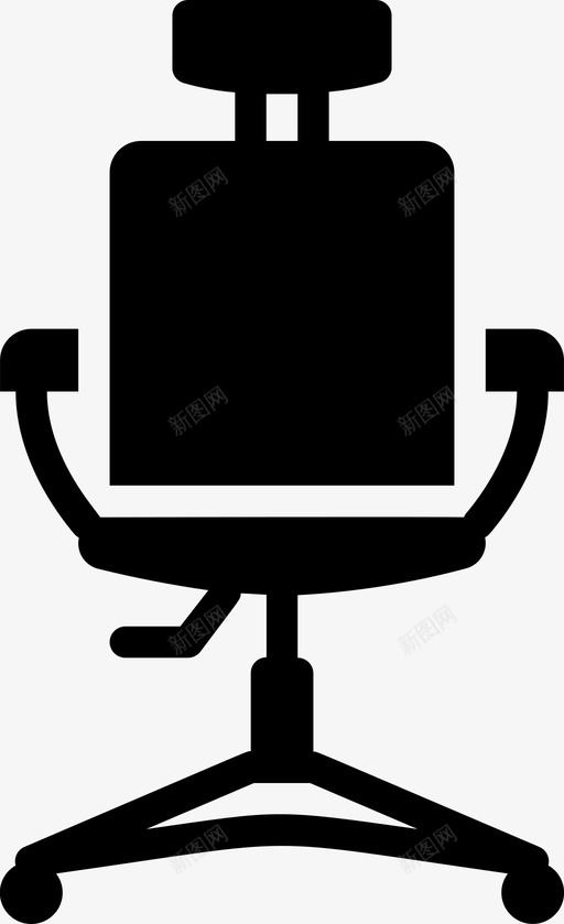 办公椅办公家具填充物图标svg_新图网 https://ixintu.com 办公 办公椅 填充 家具