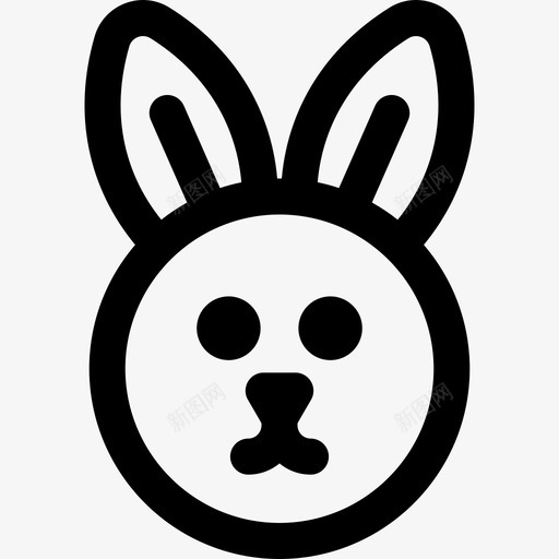 兔子130号春直系图标svg_新图网 https://ixintu.com 130号春 兔子 直系