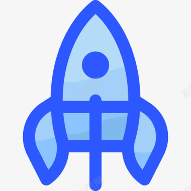 火箭商务478蓝色图标图标