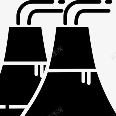核电站能源和电力5填充图标图标