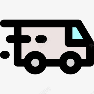 线性运输电子商务卡车123图标图标