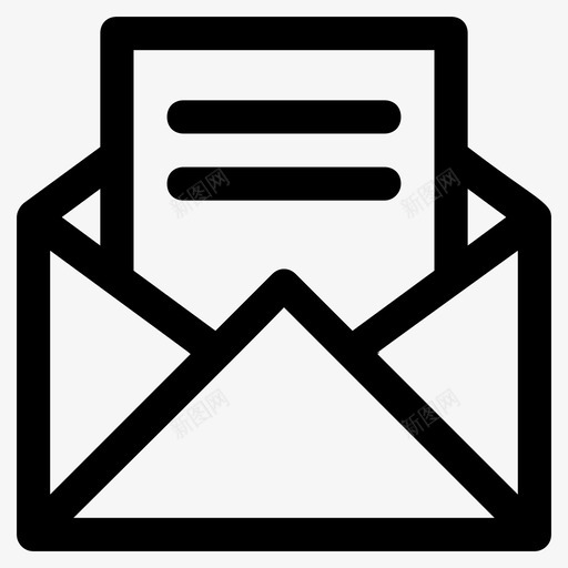 打开信封电子邮件信封信件通信图标svg_新图网 https://ixintu.com 业务 信件 信封 公开信 图标 打开 消息 电子邮件 线图 通信