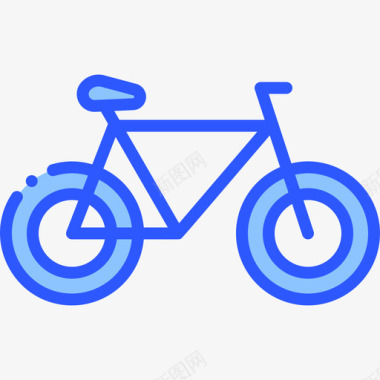 自行车运输165蓝色图标图标