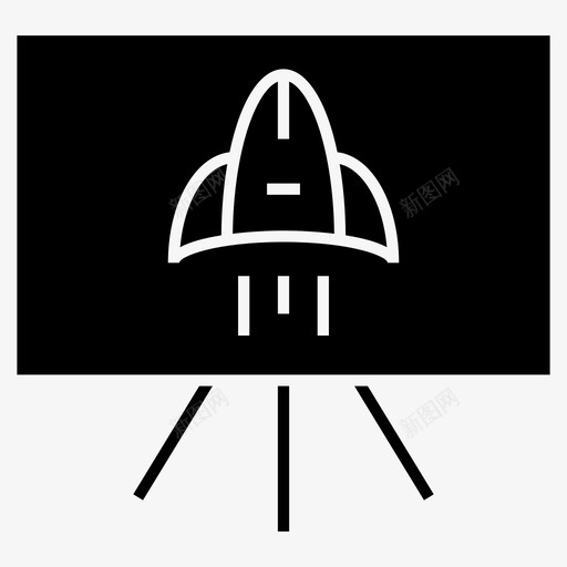 启动商业计划发布图标svg_新图网 https://ixintu.com 发布 启动 商业 文稿 演示 计划