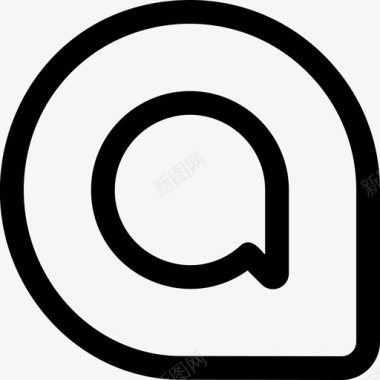 谷歌Allo社交logo4线性图标图标