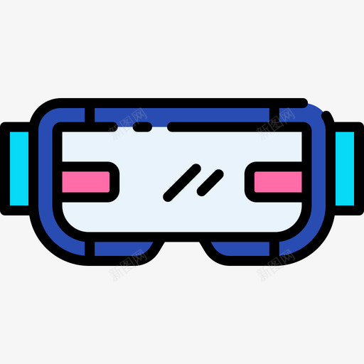 Vr眼镜技术99线性彩色图标svg_新图网 https://ixintu.com Vr 彩色 技术 眼镜 线性