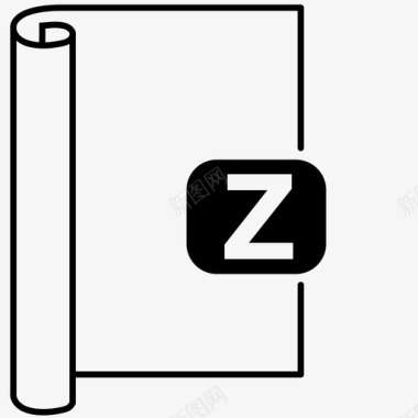 z文件压缩文件格式图标图标