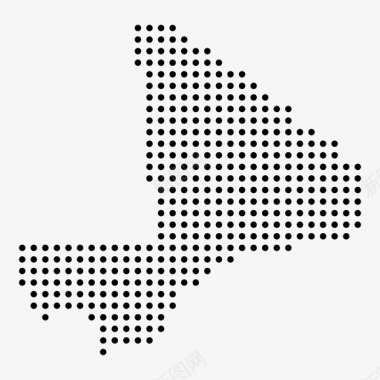 马里非洲国家图标图标