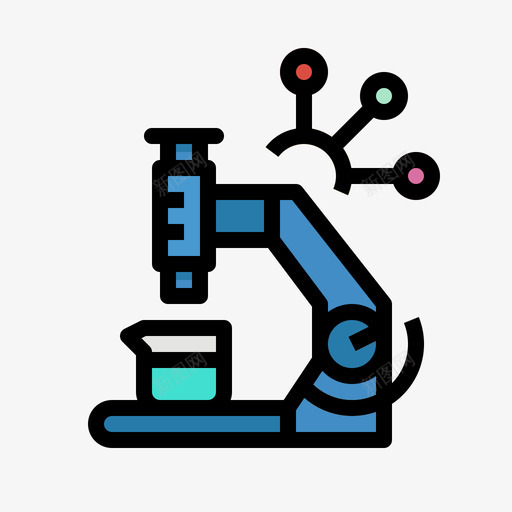 研究未来商业4线性色彩图标svg_新图网 https://ixintu.com 商业 未来 研究 线性 色彩
