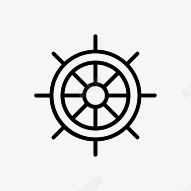 轮船舵图标图标