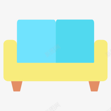 沙发家具装饰5平板图标图标