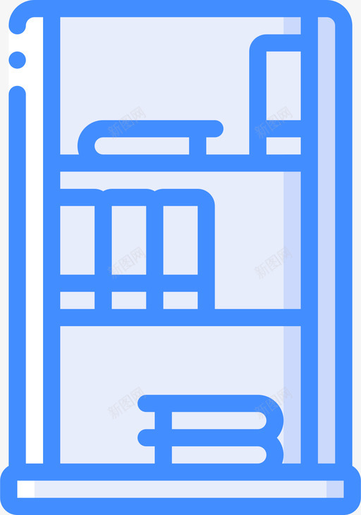 衣柜办公家具1件蓝色图标svg_新图网 https://ixintu.com 1件 办公 家具 蓝色 衣柜