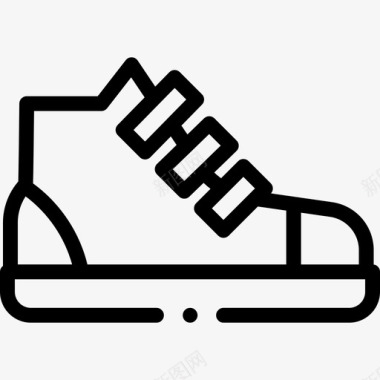 运动鞋鞋18直线型图标图标