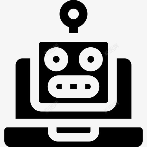 机器人联系我们53满了图标svg_新图网 https://ixintu.com 我们 机器人 满了 联系