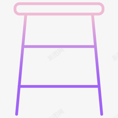 凳子家具装饰2轮廓坡度图标图标