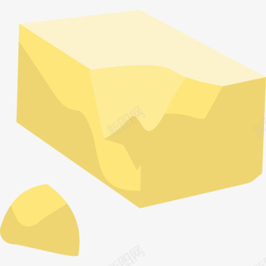 黄油健康食品38扁平图标图标