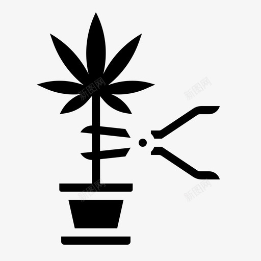 收获大麻14固体图标svg_新图网 https://ixintu.com 固体 大麻 收获