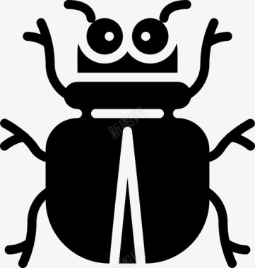甲虫虫虫2填充图标图标