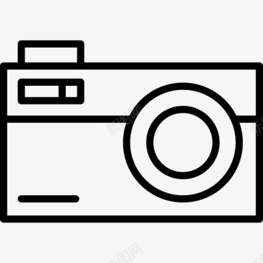 小型照相机摄影119线性图标图标