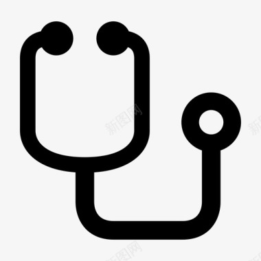 听诊器诊断保健图标图标