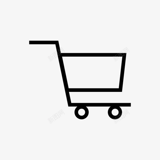 手推车销售购物车图标svg_新图网 https://ixintu.com 商店 手推车 电子商务 电车 购物车 销售