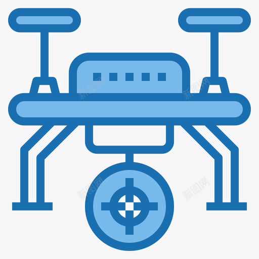 目标26号无人机蓝色图标svg_新图网 https://ixintu.com 26号 无人机 目标 蓝色