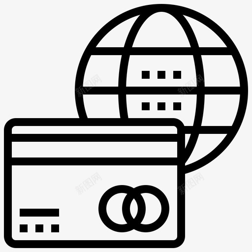 支付fintech34线性图标svg_新图网 https://ixintu.com fintech 支付 线性