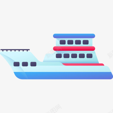 船运输174彩色图标图标