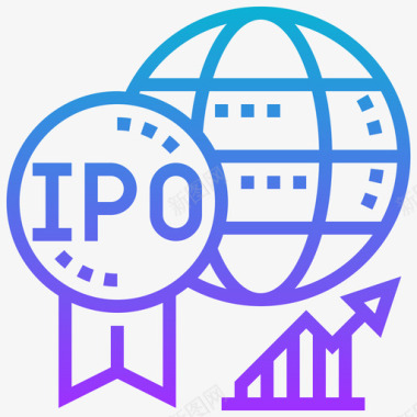 Ipo创业92梯度图标图标