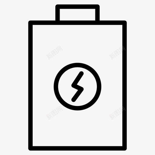 电池蓄能器充电图标svg_新图网 https://ixintu.com 充电 基本 电池 电源 符号 能量 蓄能 设置
