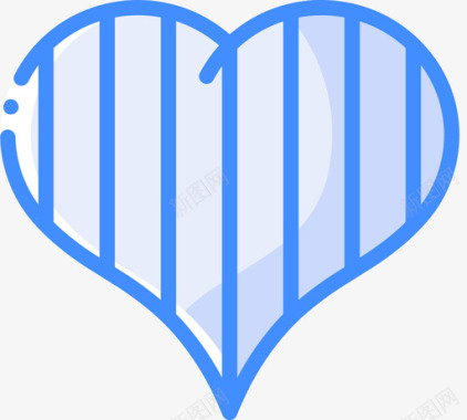 心脏调查和评级蓝色图标图标