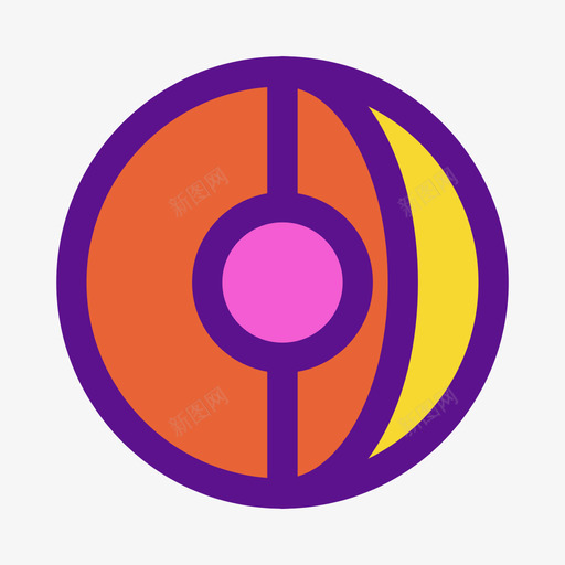 球体三维形状线颜色图标svg_新图网 https://ixintu.com 三维 形状 球体 颜色
