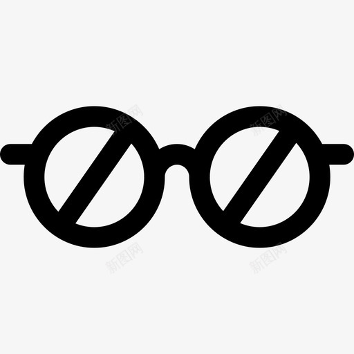 眼镜文案40直线型图标svg_新图网 https://ixintu.com 文案 直线 眼镜 线型