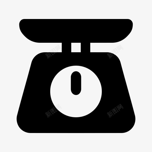 秤重量厨房工具图标svg_新图网 https://ixintu.com 厨房 工具 重量