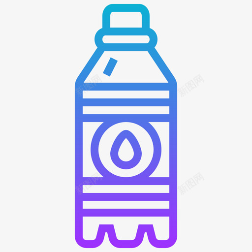 水瓶饮料41梯度图标svg_新图网 https://ixintu.com 梯度 水瓶 饮料