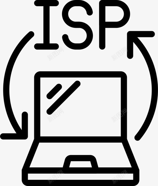 Isp信息技术13线性图标svg_新图网 https://ixintu.com Isp 信息技术 线性