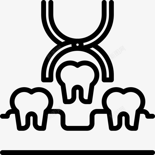 切除牙医54线性图标svg_新图网 https://ixintu.com 切除 牙医 线性