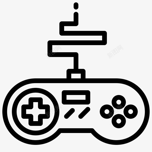 Gamepad游戏21线性图标svg_新图网 https://ixintu.com Gamepad 游戏 线性