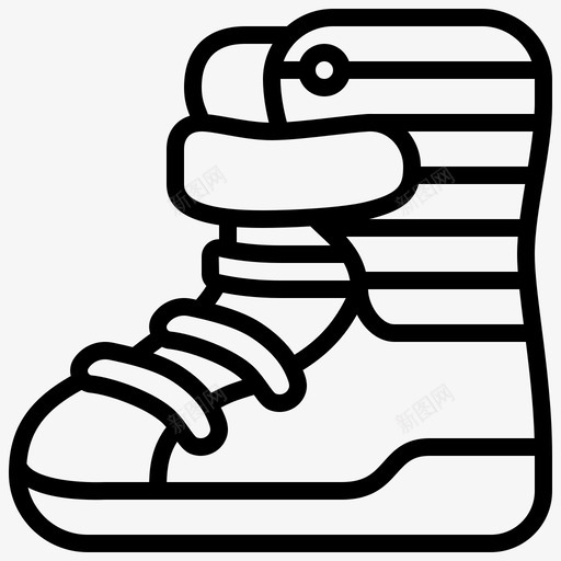 运动鞋嘻哈33直线型图标svg_新图网 https://ixintu.com 嘻哈 直线 线型 运动鞋