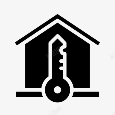 房子钥匙财产房地产图标图标