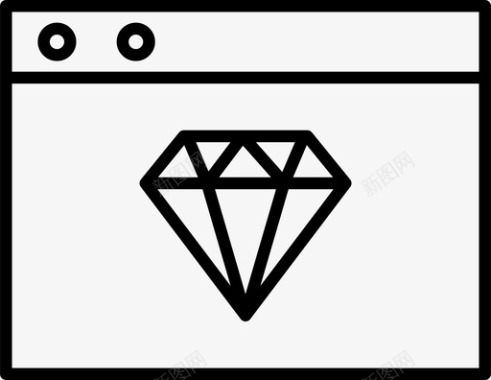 钻石互联网网站图标图标